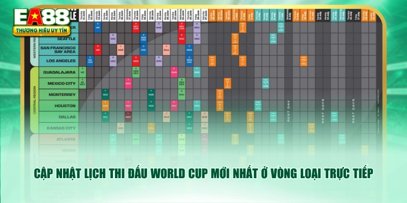 Cập nhật lịch thi đấu World Cup mới nhất ở vòng loại trực tiếp